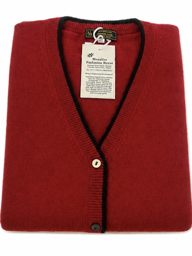Women contrast cardigan V-Neck