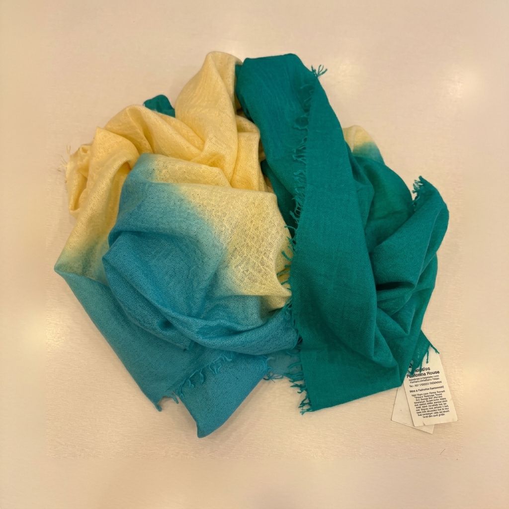 Heavy Felted 3 color shaded large shawl