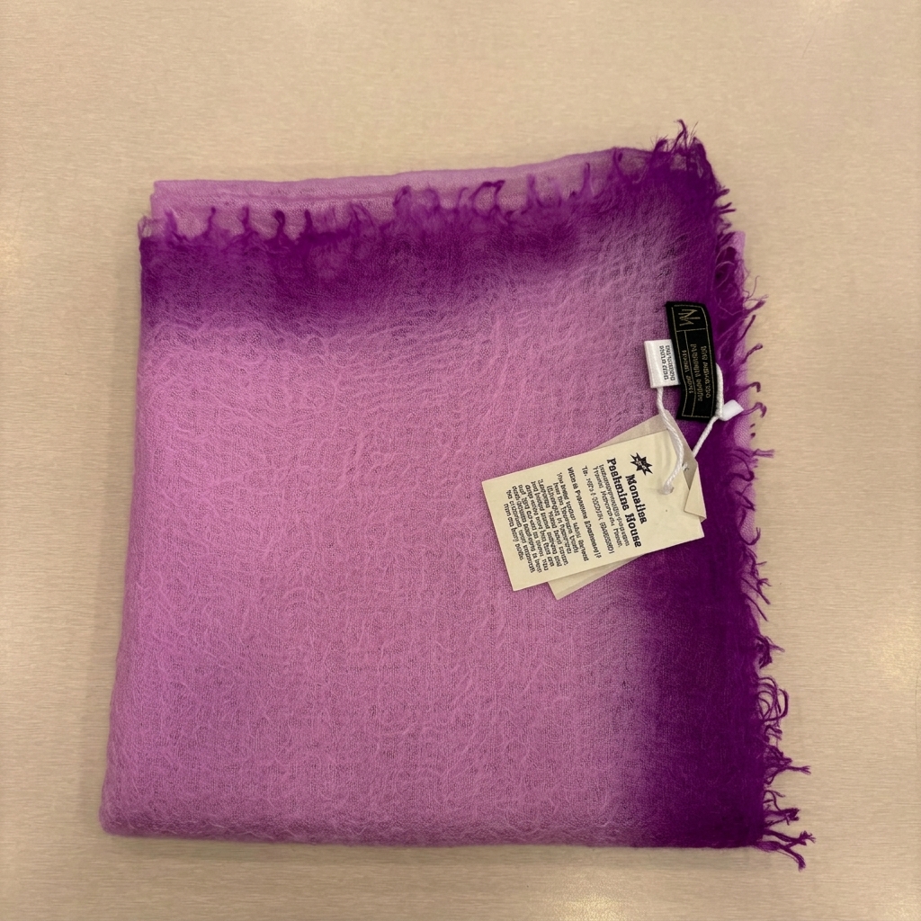 Lighty felted Dip Dye stole